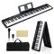 88 Key Foldable Electronic Keyboard Piano with Wireless MIDI Suitable for Kids, Teenagers and Adult